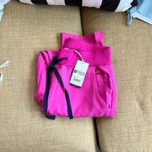 NWT Figs XS High Waisted Yola: Electric Orchid